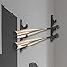 Baseball Bat Display Holder Baseball Bat Horizontal Rack Compact Wooden Space Saving Baseball Bat Display Hanger, 3 Tier 9cmx34.8cm