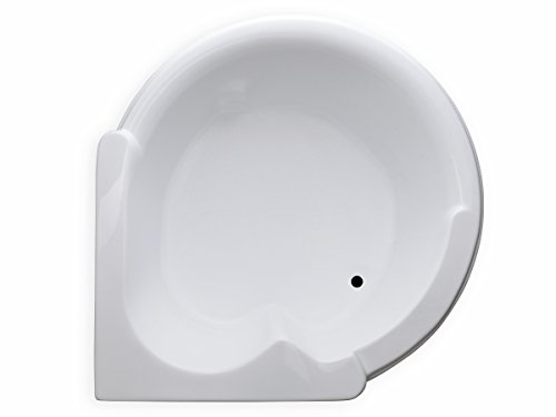 Carver Tubs - Cw6464 - Soaking Corner Bathtub - 64"L X 64"W X 21"H - Modern White Rounded Acrylic Tub #TOP1