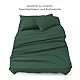 Blumtal Basic Bettlaken 280x275cm - Pflegeleichtes Betttuch aus weichem, gebürstetem Mikrofaser-Gewebe, ohne Gummizug, Dunkelgrun