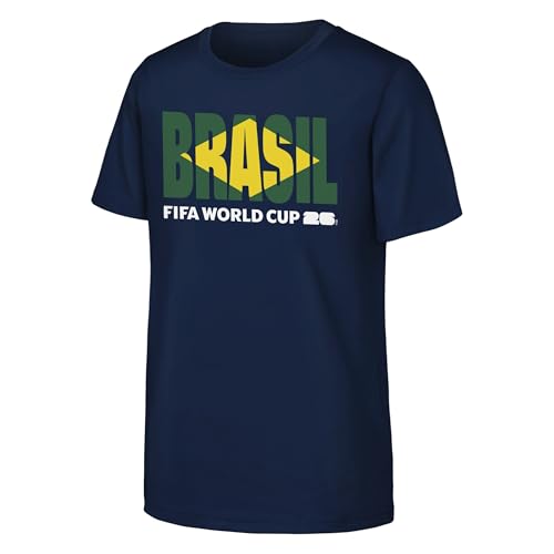 T-Shirt Brésil FIFA World Cup garçon anti-transpiration pour entraînement intensif