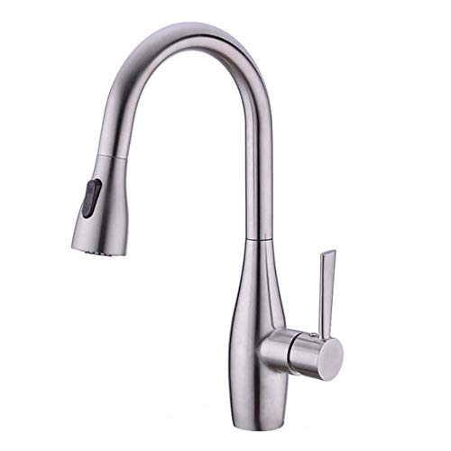 Robinet de cuisine avec pulvérisateur pull-bas FBSHAD en acier