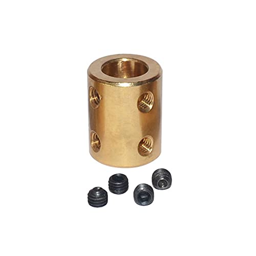 WAAZVXS Coupler D20L25 Brass Copper Shaft Rigid Coupling for Motor Shaft Coupling (Inner Diameter : 8mm to 12mm)