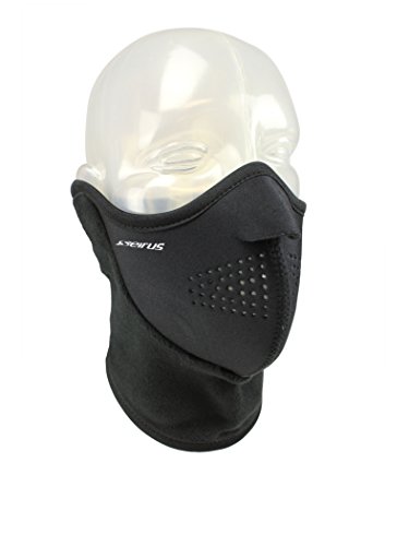 Seirus Innovation 8030 Neofleece Combo Scarf - Face and Neck Masque for Cold Winter Weather,Black,Small - Thumbnail 6