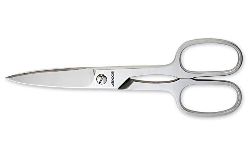 Arcos Serie Forged - Caja 6 uds Tijeras Cocina - Tijeras Cocina de Acero Inoxidable Forjado de 200 mm de longitud - Tijeras Mango de Acero Inoxidable Color Plata (6 UDS)