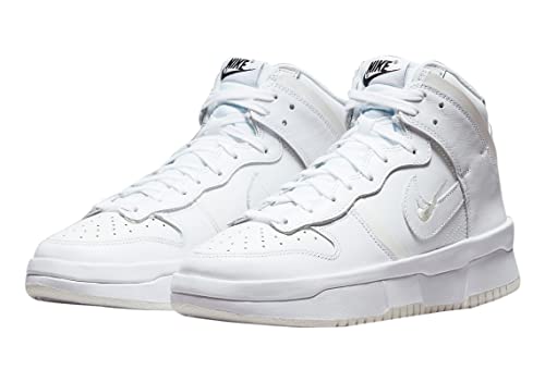Image of Nike Women's Dunk High Up Summit White /White-Sail-Black (DH3718 100) - 5