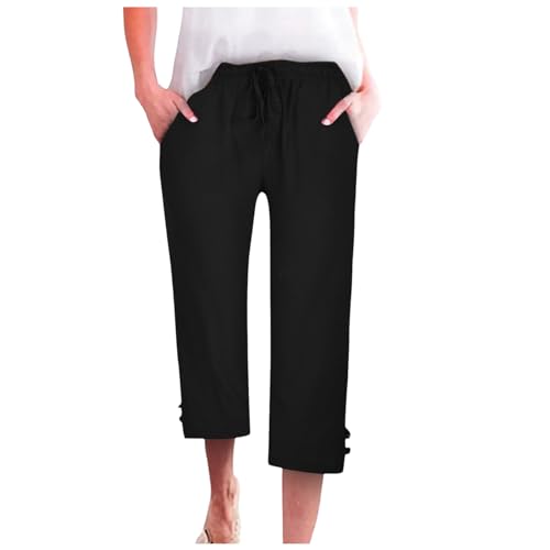 Pantalon jambe large avec cordon de serrage et poches pratiques