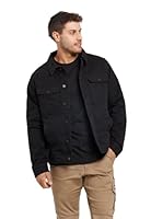 CAT Men's Trucker Jacket, Black, Medium
