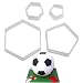 Produktbild LEBITO Football Plastic Fondant Cutter Cake Mold Fondant Mold Fondant Cake Decorating Tools sugarcraft bakeware