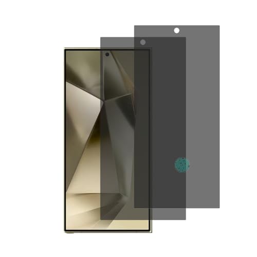 VIESUP for Samsung Galaxy S24 Ultra Privacy Screen Protector,[Not Glass] [Support Fingerprint Unlock], 2-Pack Flexible Soft Anti-spy Film for Samsung Galaxy S24 Ultra