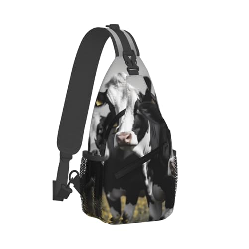 Bolso Cross Chest negro para hombre y mujer miniatura 2