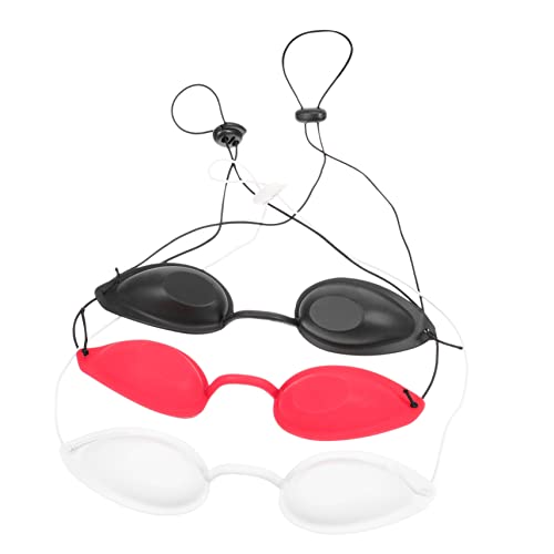 Masque de beauté occultant TPU avec lunettes réglables pour lit de bronzage en lot de 3 pièces