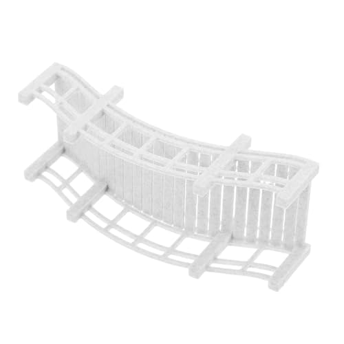 PHENOFICE Puente micropaisaje Puente de jardín en Miniatura Accesorios de jardín Puentes de jardín para Exteriores decoración de micropuente decoración del Puente del jardín pla Grey