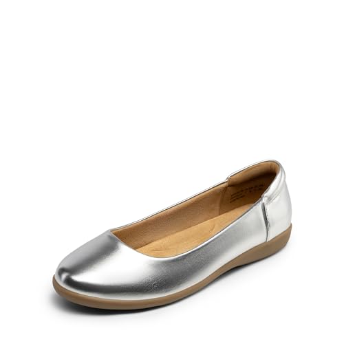 Image of DREAM PAIRS Women's Comfortable Ballet Dressy Work Flats, Round Toe Slip on Office Shoes