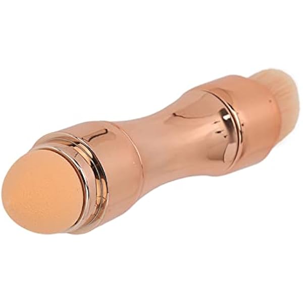 Mini Travel Zestaw Pędzli do Makijażu 4 w 1 z Miękkim Włosiem, Elastyczna Główka z gąbką do Precyzyjnej Aplikacji, Idealny Prezent dla Dziewcząt i Początkujących