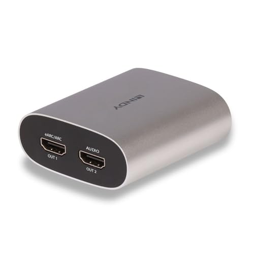 Extractor de audio eARC HDMI Lindy 38368 para cine en casa en 4K60