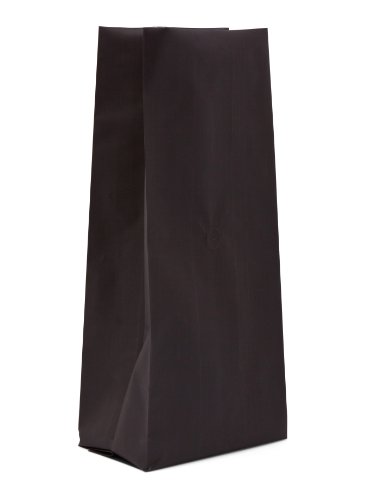 300-M835 Foil Gusseted Bag, 5 lb, Matte Black with Valve (Case of 300)