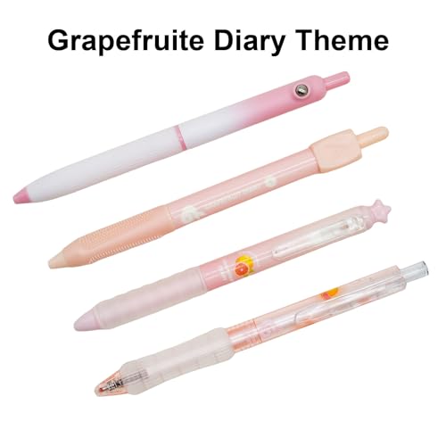 Set de 8 bolígrafos gel Maydahui temática frutas 0.5mm tinta negra miniatura 5