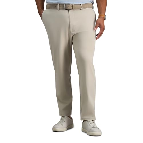 Haggar Sport Men's Big & Tall Straight Fit Travel Performance Stretch Pant - image 1
