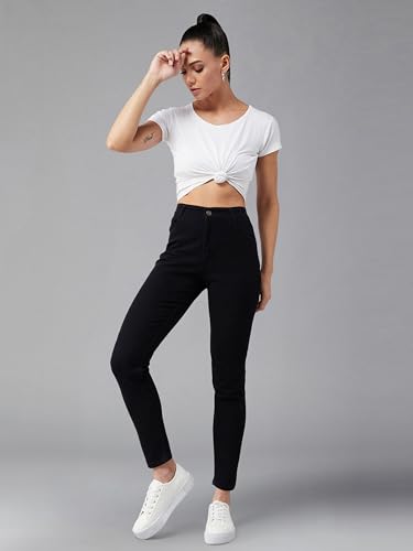 Image of Dolce Crudo Women's Skinny Fit High Rise Regular Length Stretchable High Waist Denim Jeans