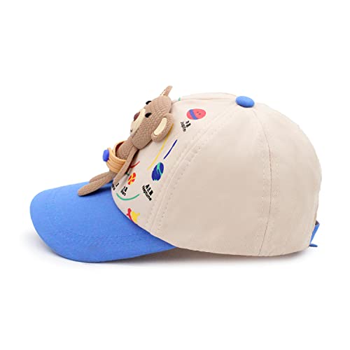 Image of VRITRAZ Unisex Kids Baseball Cap | Soft Cotton Adjustable Sun Hat for Boys & Girls | Casual Outdoor Summer Wear (4-12 Year)
