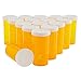 Wellbrite 50-Pack Empty Medicine Bottles with Caps, 13 Dram Pill Bottles, Plastic Vials, Containers for Prescription Medication, Vitamins, Supplements, Orange (2.7 in) Bulk Pack