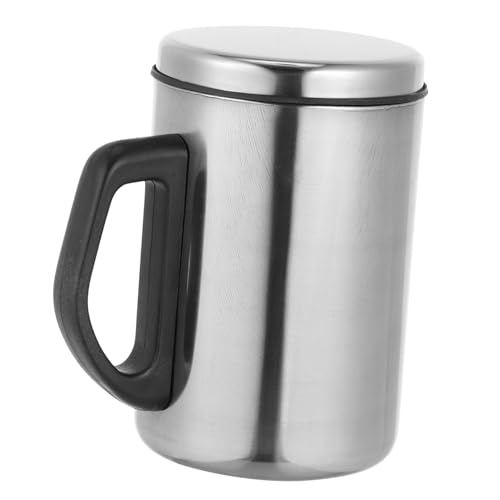 VINTORKY Botella Térmica De Acero Inoxidable Vaso Aislante Para Agua Caliente Copa Térmica Con Mango Para Bebidas Calientes y Frías Diseño Práctico y Elegante