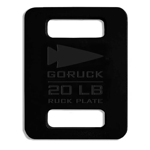 GORUCK Ruck Plate 20 libras – Platos con peso fabricados en Estados Unidos para rucking, entrenamiento de fuerza y fitness, compatible con soporte de placa Rucker y Ruck