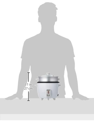 Geepas 450W Rice Cooker & Steamer with Keep Warm Function, 1L | Automatic Cooking, Non-Stick Inner Pot | Make Rice & Steam HealthyVegetabl es | Includes Measuring Cup, Spatula & Detachable Power Cord - Image 6