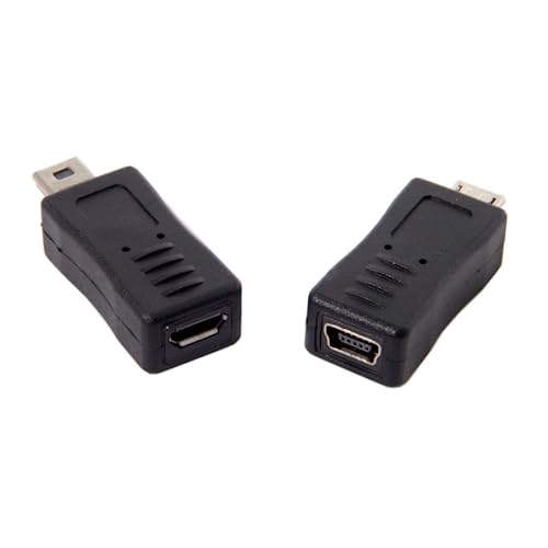Chenyang 2Pcs Mini USB Male to Micro USB 5Pin Female & Mini Female to Micro Male Extension Adapter Black Mini/F-Micro/M + Micro/F-Mini/M (B015PS1WNA) Amazon Price History, Amazon Price Tracker