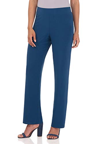 Rekucci Travel in Style Women's Soft Knit Classic Straight Leg Pant