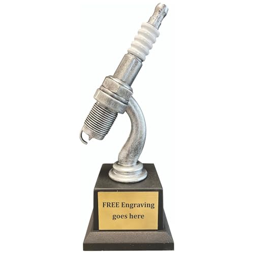 Trophy Outlet Spark Plug Car Show Trophy – Custom Engraved Award ...