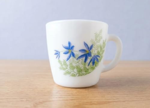 Image of Cello Tea Cup with Blue Floral Print, 100 ML