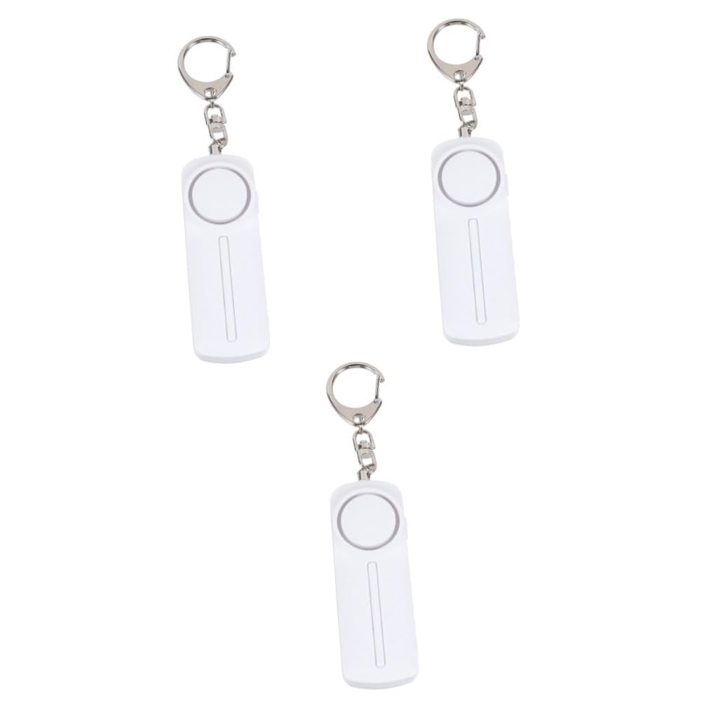 OSALADI 3piezas Alarma Personal De Seguridad con Luz Led para Mujeres Dispositivo De Emergencia Portátil para Situaciones Críticas para Correr Pasear Perros y Actividades Al Aire
