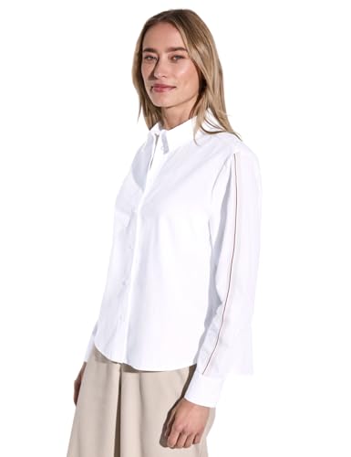 Street One A345633 Camisa con Detalle de Tapedetail, Blanco, 40 Mujeres