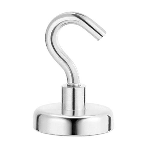 without HHUI-CIGOU, Powerful Magnetic Hook Household Magnet Holder 8KG Suction Wall Hook Holder Support Hardware Magnetic Tool 1pc