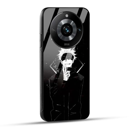 Image of NDCOM for Realme 11 Pro, Narzo 60 Pro 5G, Realme 11 Pro Plus Back Cover | Anime Printed Glass Case