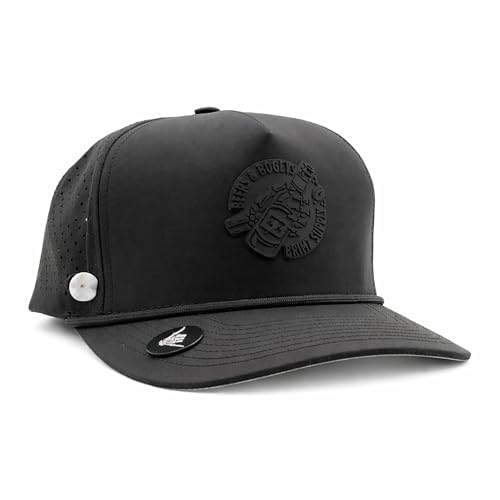 Image of BRIMZ Golf Performance Hat - Tee Holder & Magnetic Brim - Breathable Sweat & Water Resistant Golfing Snapback Cap