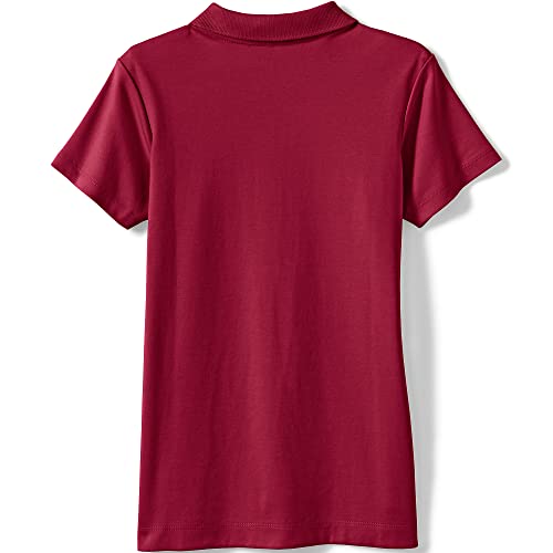 Image of Lands' End School Uniform Girls Short Sleeve Feminine Fit Interlock Polo Shirt