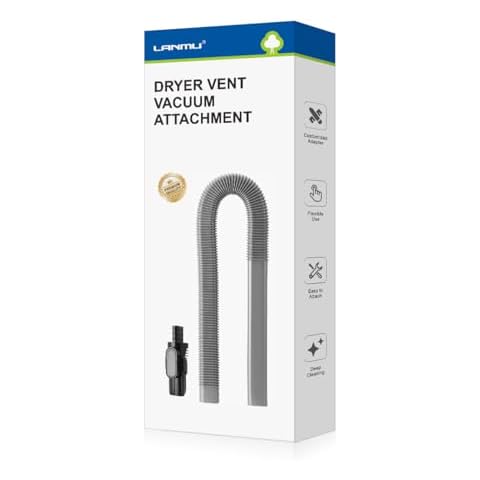 LANMU Dryer Vent Cleaner Kit Compatible with Shark IX141 IZ363HT IZ362H Cordless Pet Stick Vacuum, Flexible Dryer Lint Remover Hose Vacuum Attachment Cover