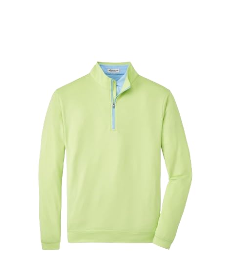 PETER MILLAR Men's Crown Sport Perth Performance Quarter Zip, Spritzer, Small