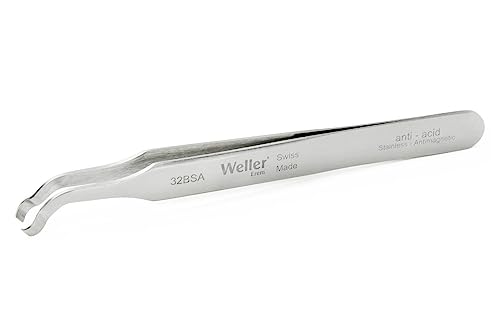 Pince à épiler Weller 32BSA évite les rayures sur composants SMD 45°