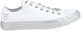 Sneaker High Converse Womens Chuck Taylor All Star OX Miley Cyrus Weiss/Silbern Sneaker High 38