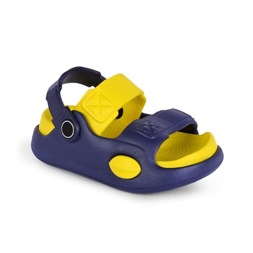Image of GLJ Kids Comfort Clogs Sandals For Boy And Girl, 1 to 4 Years, Two-Strap Design, Easy To Wear Slip On, Dust and Waterproof, 7101