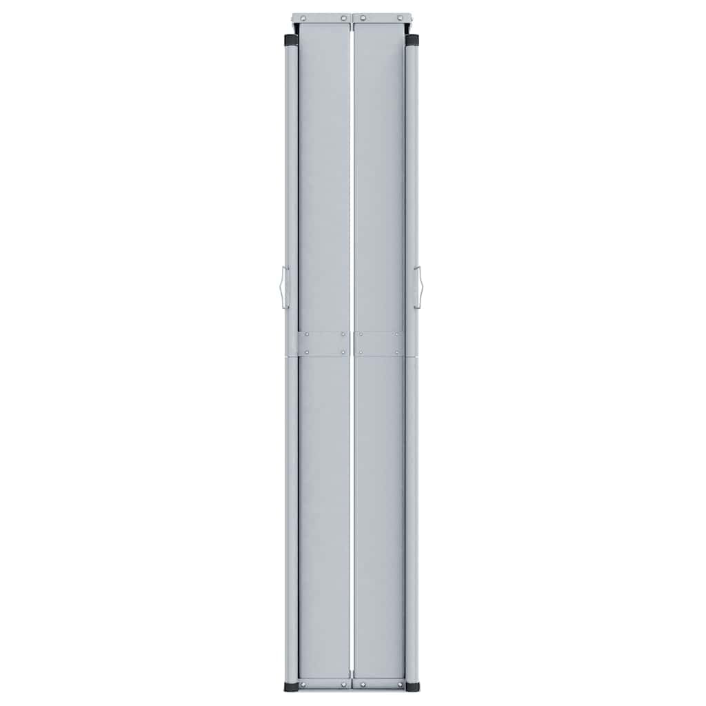 Tenda da sole laterale estensibile, 200 x 600 cm, resistente ai raggi UV, per balcone, terrazzo, giardino, con funzione di riavvolgimento automatico, materiale di montaggio e 2 pali inclusi