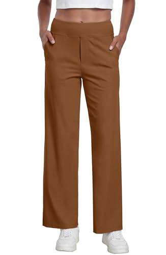 Pantalon palazzo femme élégant ample et fluide à taille extensible