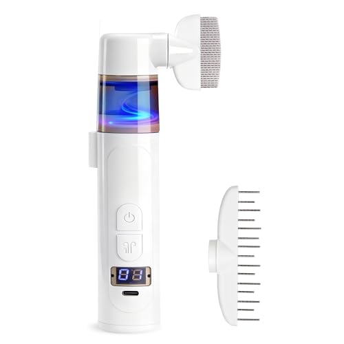 Dyhodu Electric Lice Comb, 2 in 1 Lice Vacuum Comb Rechargeable Multifunctional Metal Removal Flea...