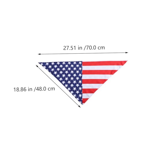 Pañuelo para perro Beaupretty Independence Day 70x48 cm miniatura 2