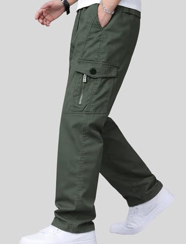 Image of Vikita Enterprise Men's Relaxed Fit Cotton Cargo Pant with Full Length and Zipper Closure Type | Mens Cargo Pants with Pocket