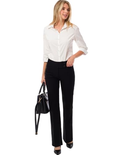 Design by Olivia Women's Stretch Bootcut Dress Pants Work Business Office Pants Trousers Ladies Slacks4