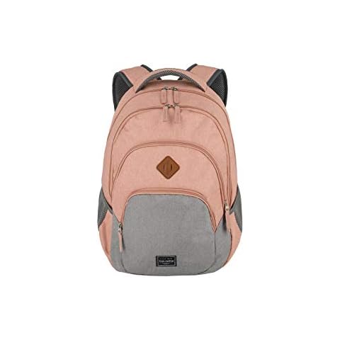 travelite Rucksack Handgepäck mit Laptop Fach 15,6 Zoll, Gepäck Serie BASICS Daypack Melange: Modischer Rucksack in Melange Optik, 096308-17, 45 cm, 22 Liter Cover